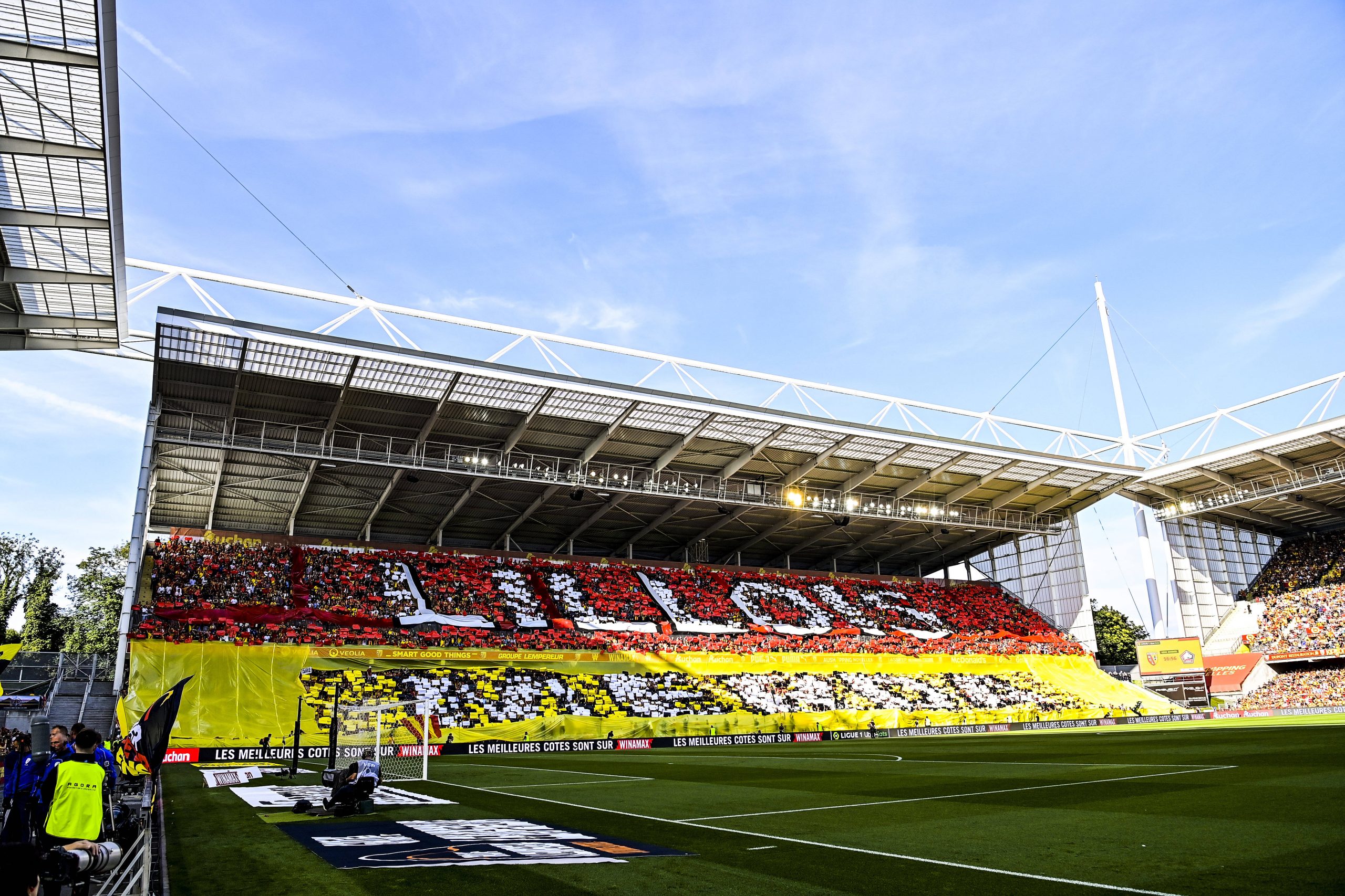 Tifo Lens during the match between RC Lens and AS Monaco FOOTBALL