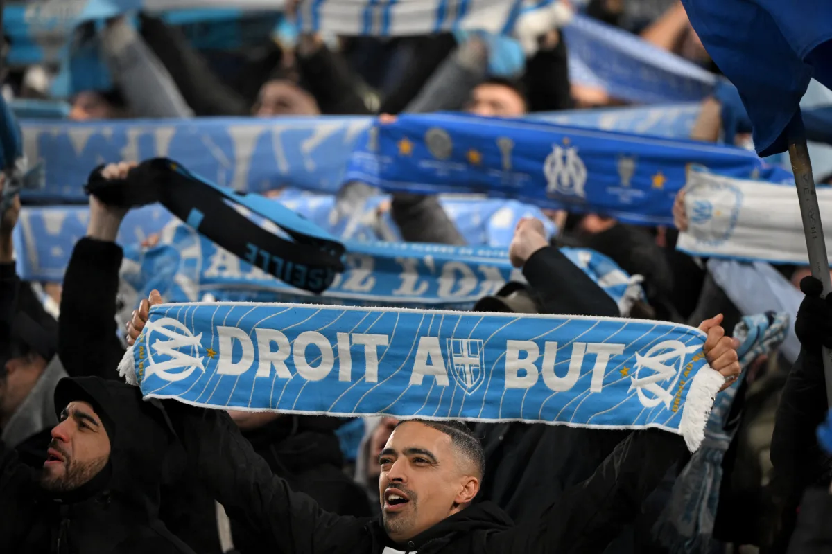 Marseille players in action