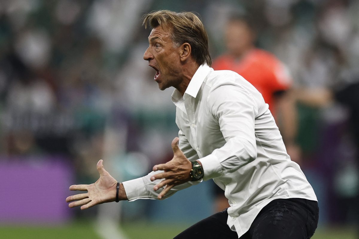 Zambia national team coach Herve Renard during a soccer training